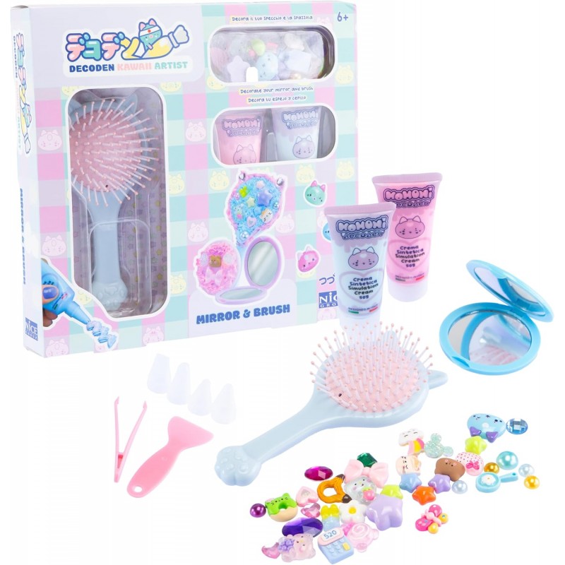 NICE - Momomi Decoden Mirror & Brush - 48512
