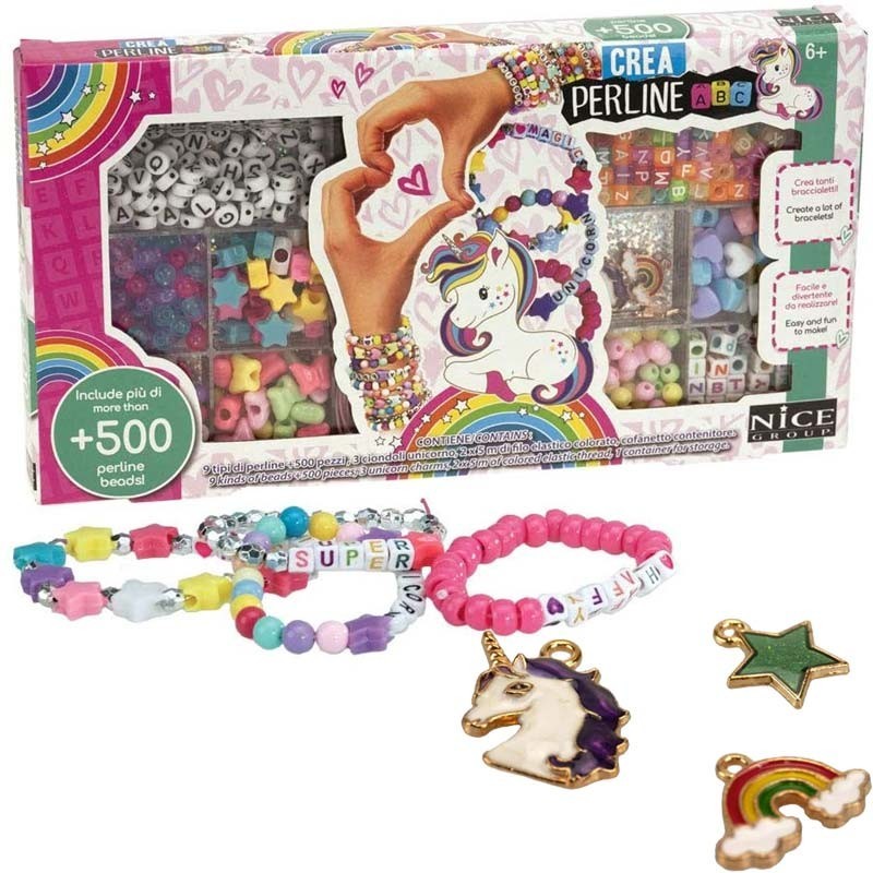 Crea Perline ABC Magic Unicorn - 500 pezzi