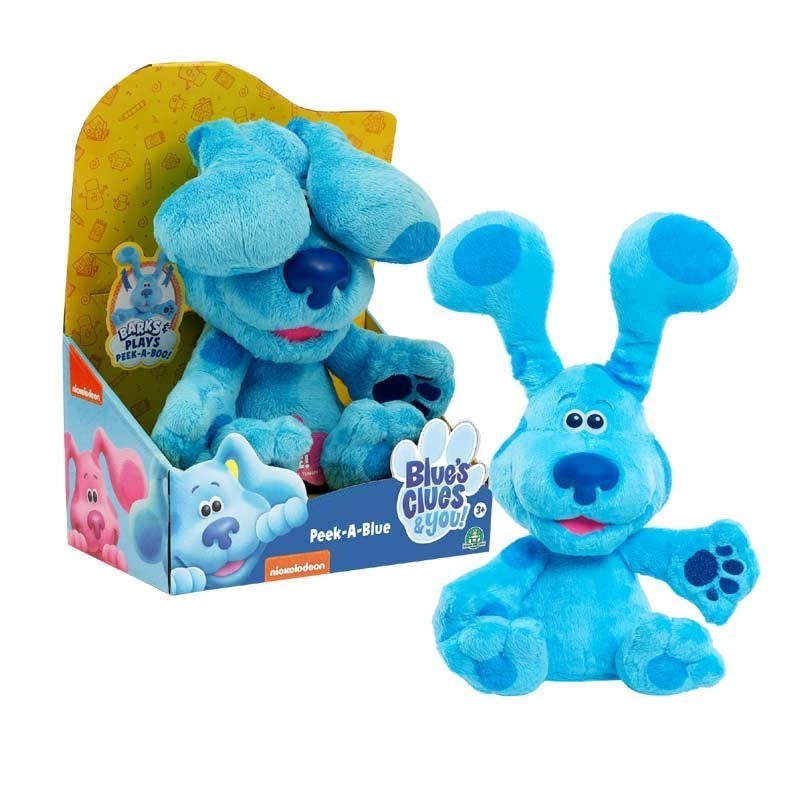 NICKELODEON BLUE'S CLUE, PELUCHES DI BLU CHE GIOCA A BUBU SETTETE, ANNI 3+