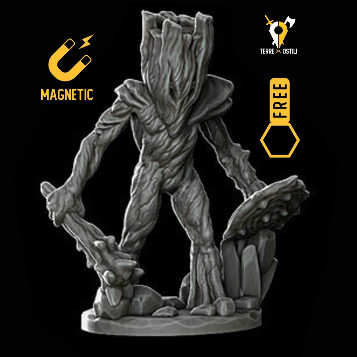 Nobile Blight miniatura elementale foresta rami