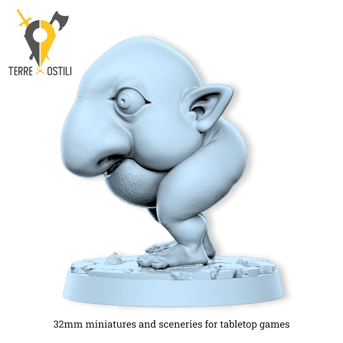 Nobur demone immondo mostruoso | miniatura 3D resina | Terre Ostili