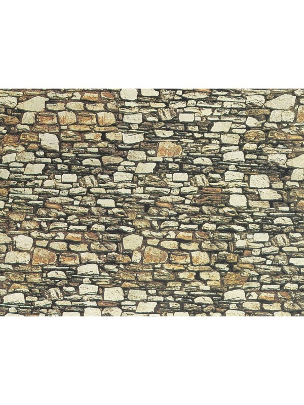 NOCH 57710 Scala HO Cartoncino muro di pietra dolomitiche - misure mm. 640 x 150