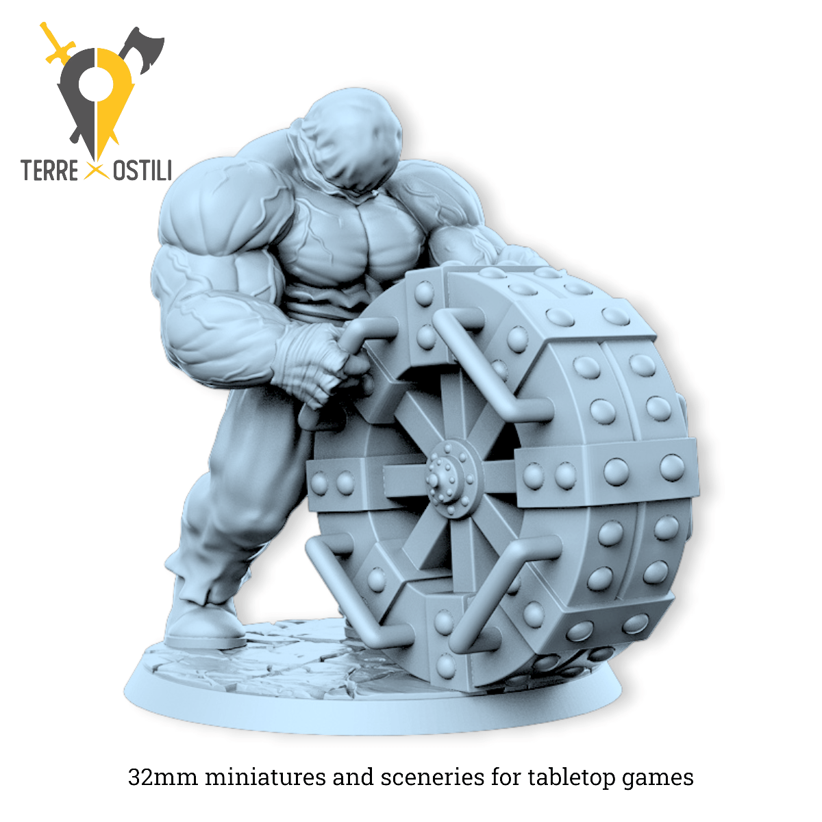 Nogu torturatore gigante ruota immondo | miniatura 3D resina | Terre Ostili