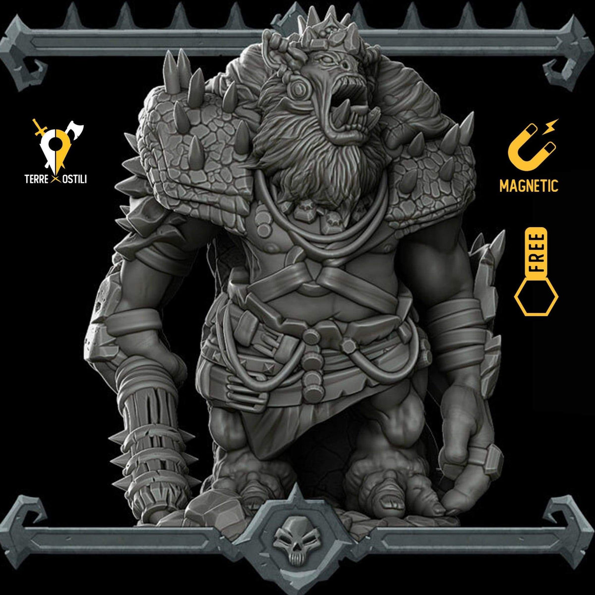 Ogre sovrano re miniatura