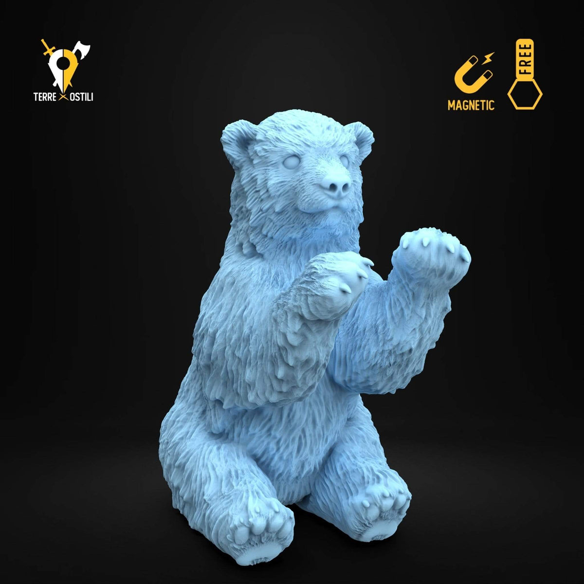 Orso polare cucciolo miniatura compagno animale famiglio