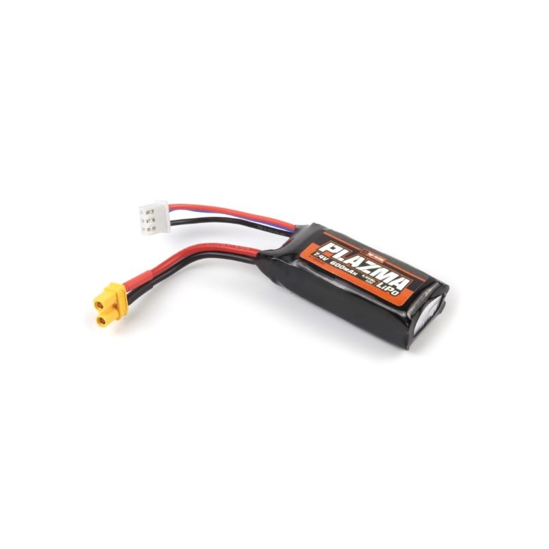 Pacco batteria LiPo Plazma 7,4 V 600 mAh 10 C