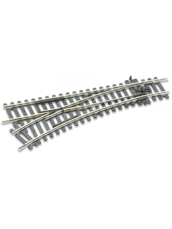 PECO ST-241 Scala HO Codice 100 Setrack: Scambio manuale sinistro 22.5° r 438 mm
