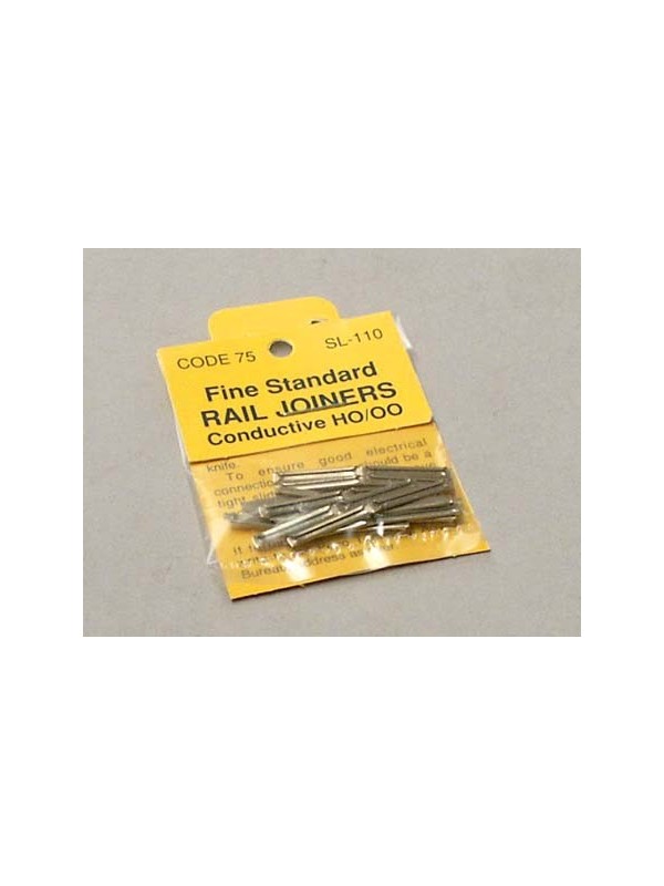 PECO SL-110 Scala HO Codice 75: Giunzioni in metallo per binari (pezzi 24)