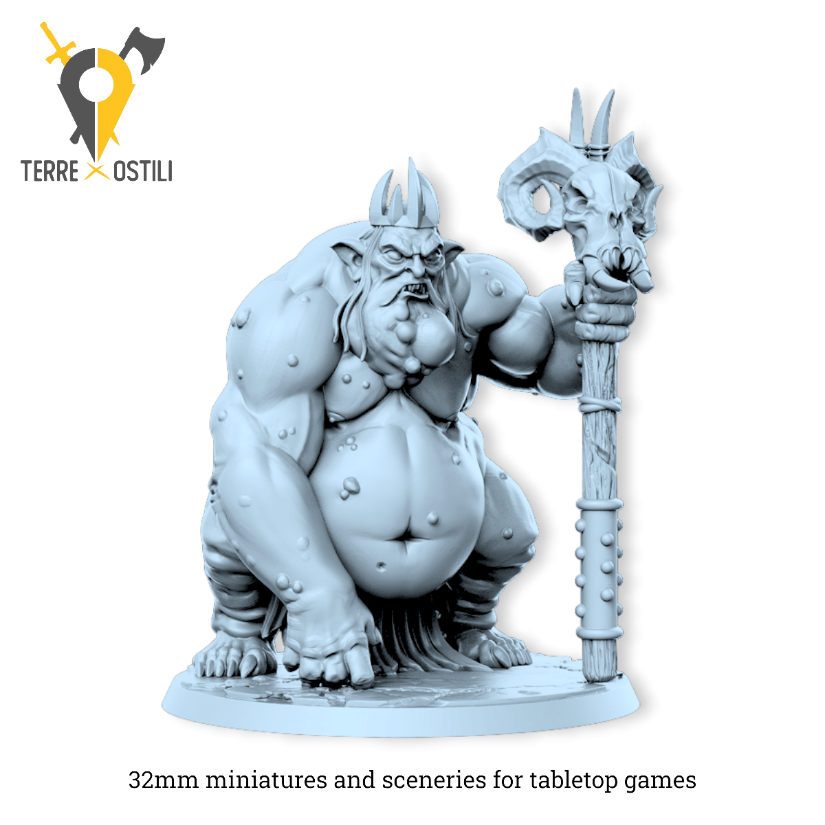 Pirzy goblin re nobile signore | miniatura 3D resina | Terre Ostili