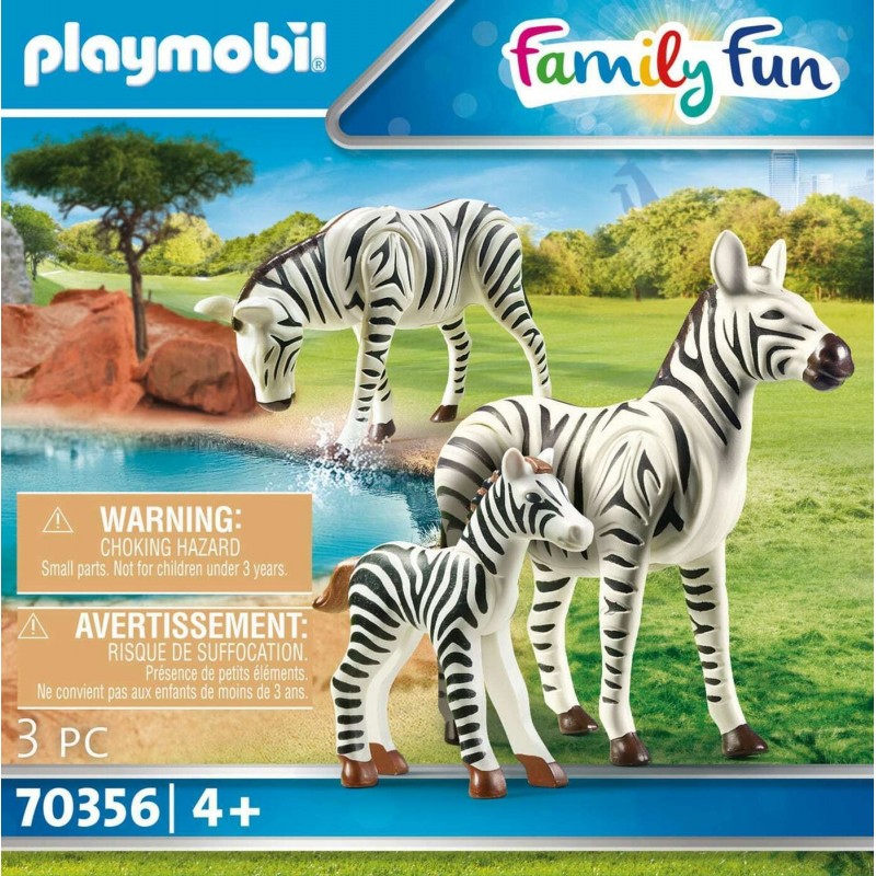 Famiglia Zebre - Playmobil 70356 - Età 4+