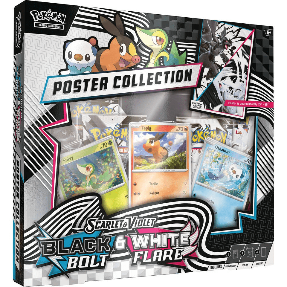 Pokemon Black Bolt & White Flare Poster Collection