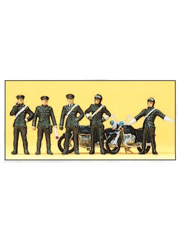 PREISER 10175 Scala HO Carabinieri italiani con due moto