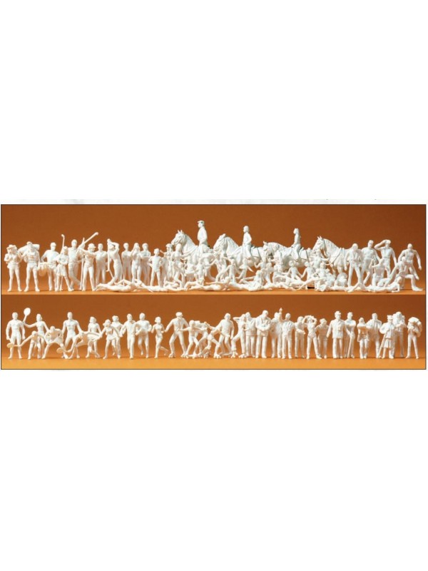 PREISER 16346 Scala HO Atleti sportivi pz. 80 (da colorare)