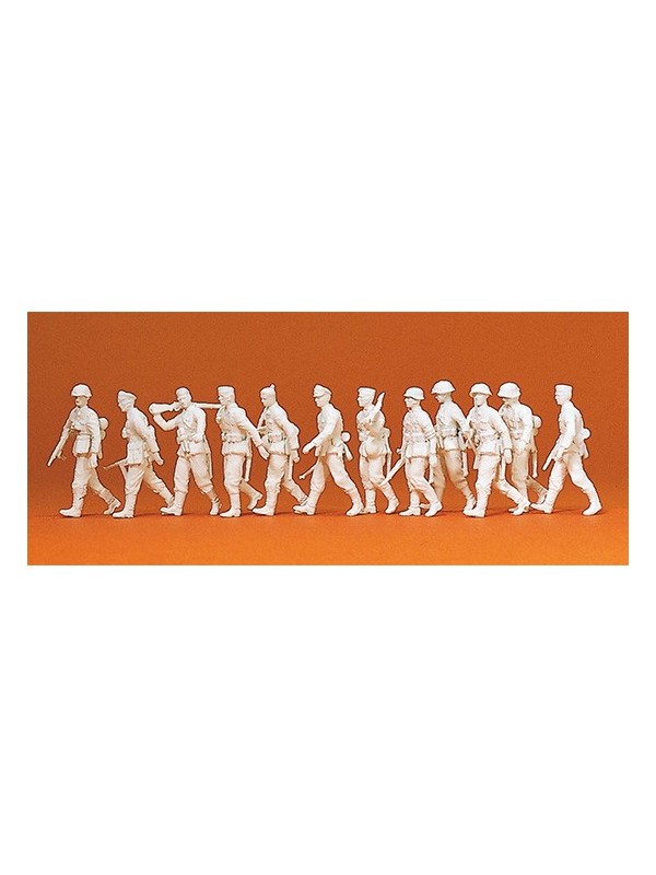 PREISER 16519 Scala HO Confezione di personaggi militari da colorare