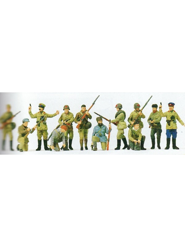 PREISER 16530 Scala HO Fanteria militare russa del 1942 da colorare