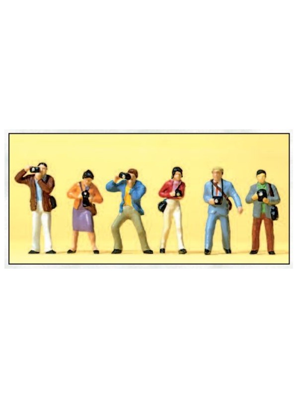 PREISER 10089 Scala HO Fotografi (il set include 6 figure)