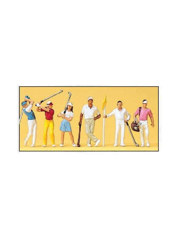 PREISER 10231 Scala HO Giocatori di golf (il set include 6 pezzi)