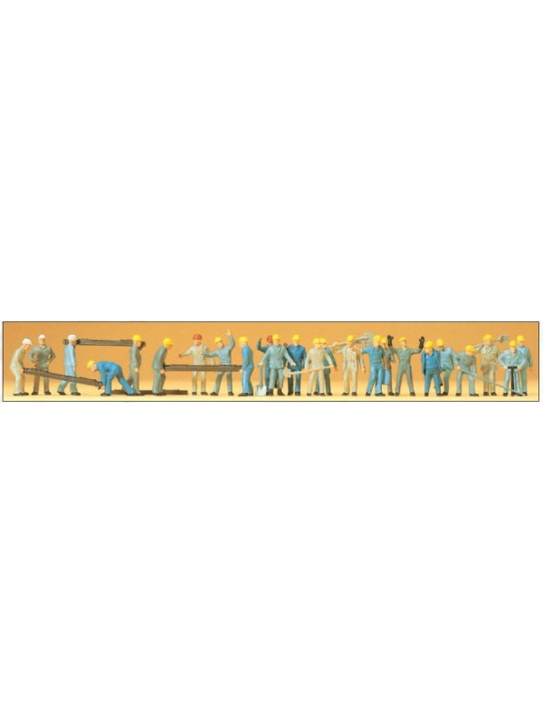 PREISER 14403 Scala HO Operai per linea ferroviaria 24 figure