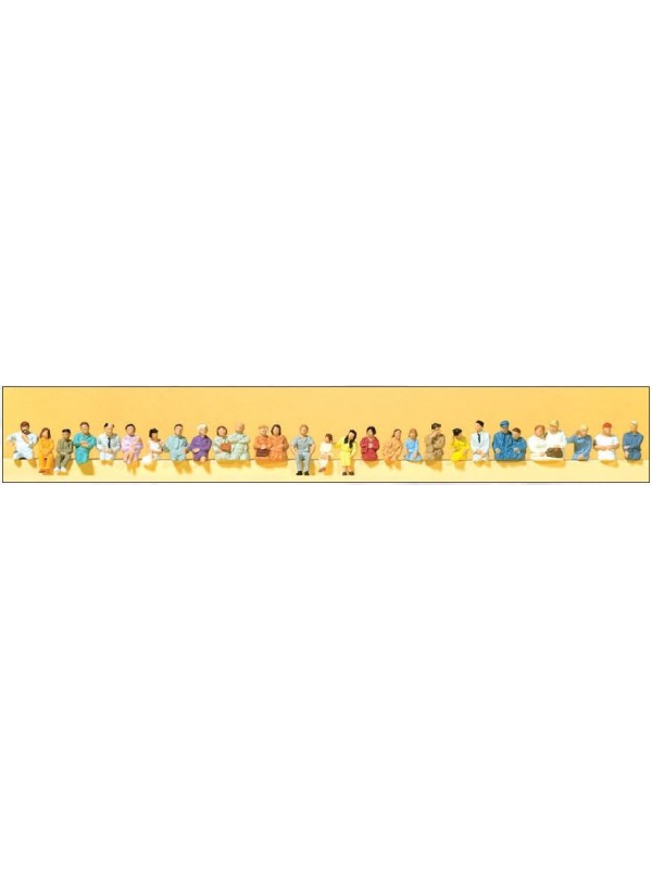 PREISER 14404 Scala HO Persone sedute varie posizioni 26 pezzi