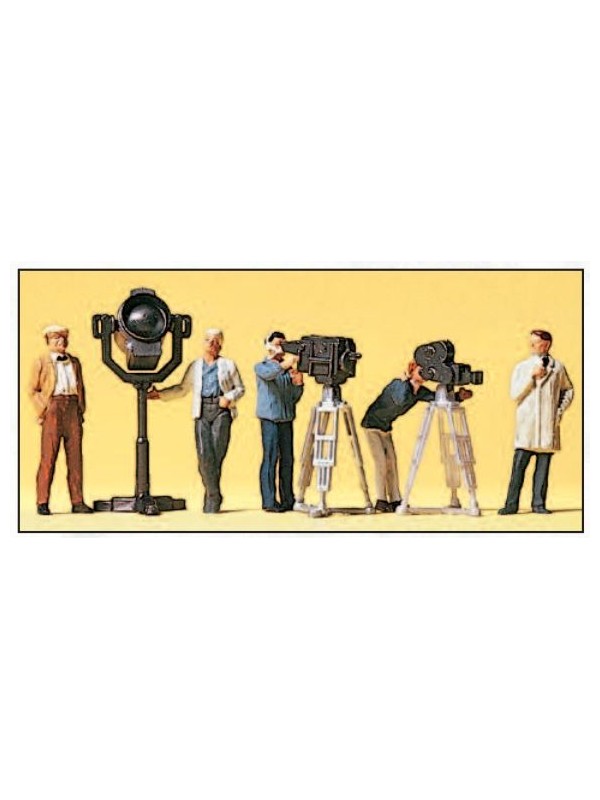PREISER 10062 Scala HO Troupe cinematografica e televisiva con accessori