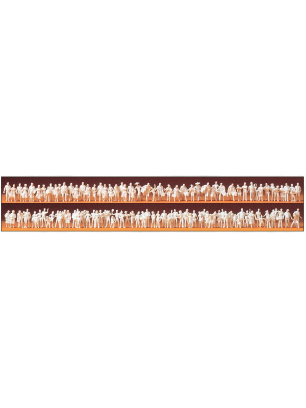 PREISER 79008 Scala N Confezione personaggi da pitturare 120 pezzi (passanti)