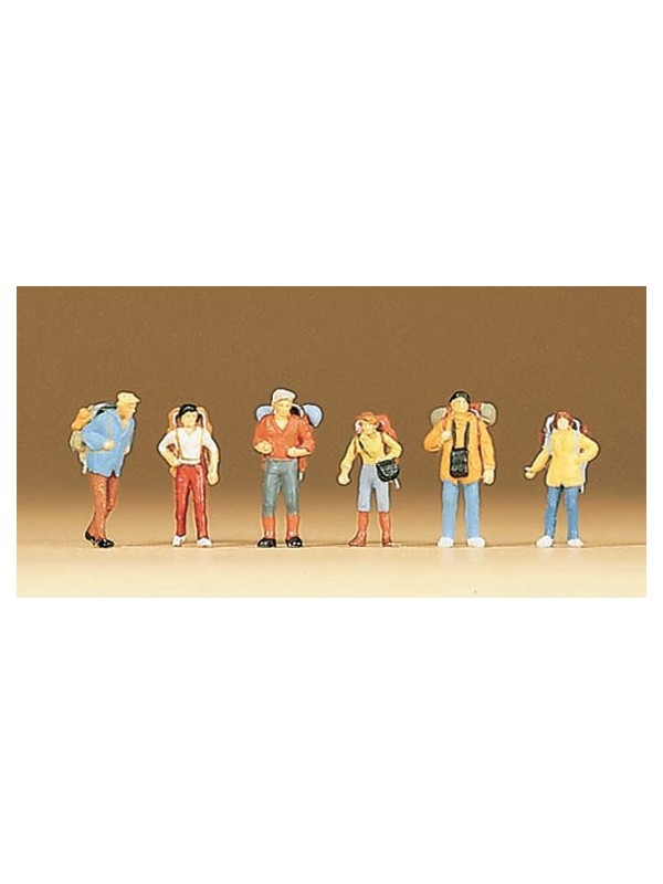 PREISER 79027 Scala N Marciatori con zaino