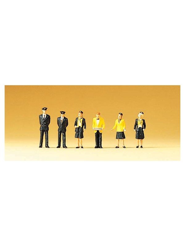 PREISER 79100 Scala N Personale ferroviario Euro-Star pezzi 6