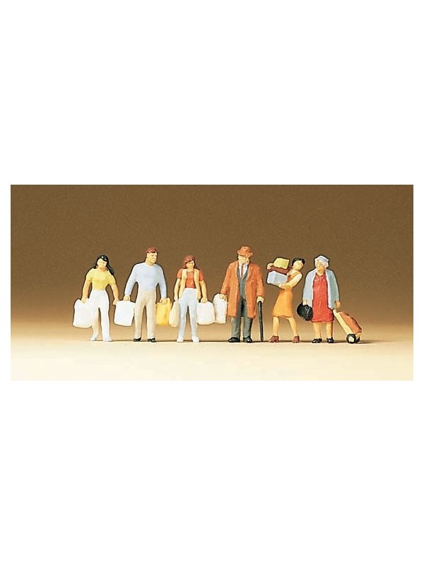 PREISER 79015 Scala N Persone con borse della spesa