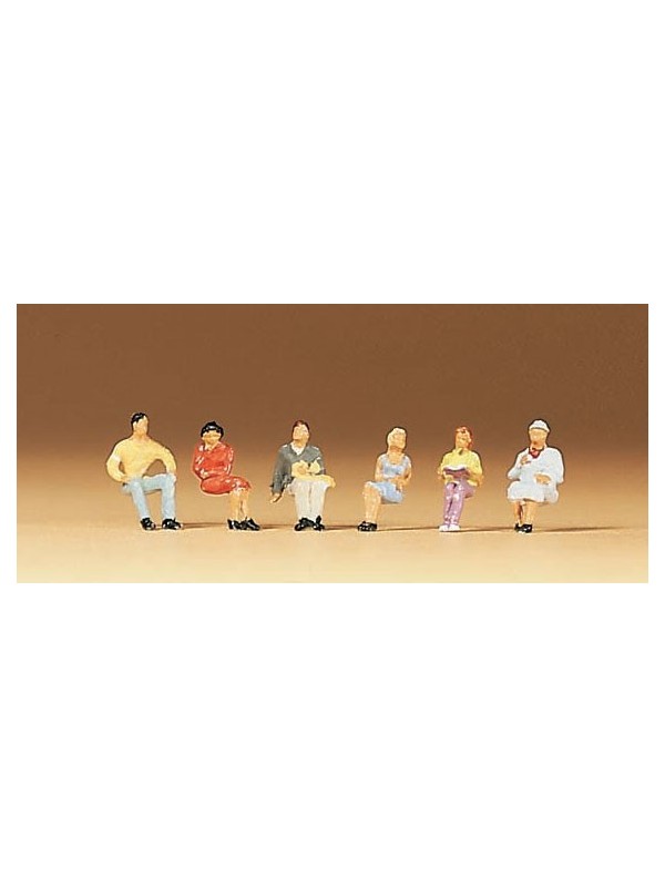 PREISER 79013 Scala N Persone sedute pezzi 6