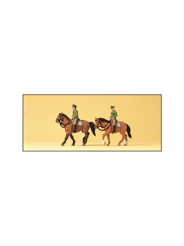 PREISER 79139 Scala N Poliziotti a cavallo