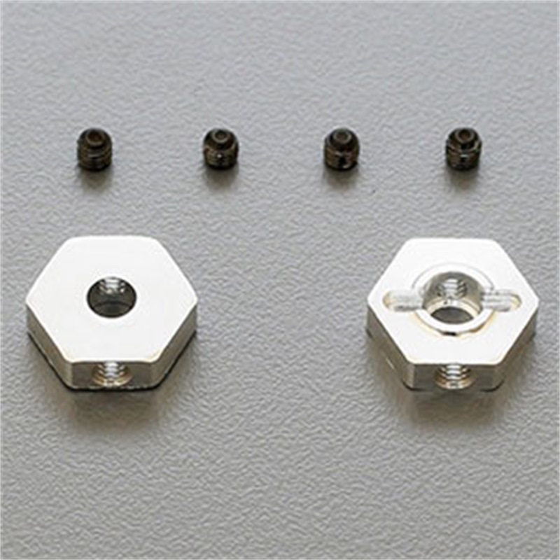 Trascinatori ruote Offset -0.75mm Alluminio (2) - Hex Wheel Hub Offset -0.75mm Alu (2pcs) - [R102070]