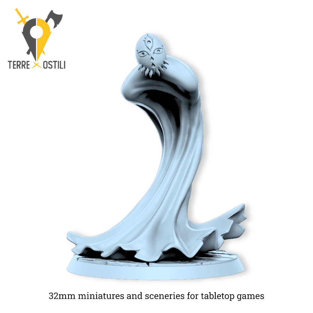 Rakuto spirito esiliato fantasma spettro | miniatura 3D resina | Terre Ostili