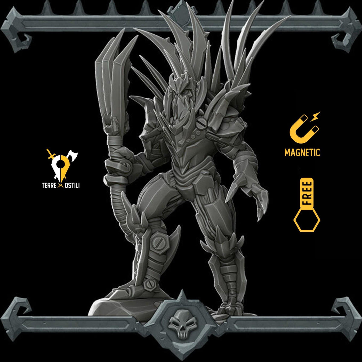 Re delle lame forgiato costrutto miniatura