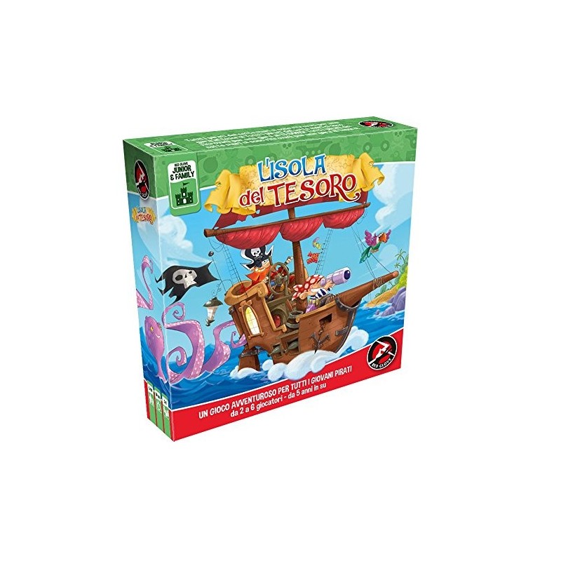 Red Glove L isola del Tesoro da 2 a 6 giocatori 5-99 anni tempo di gioco 30 minuti