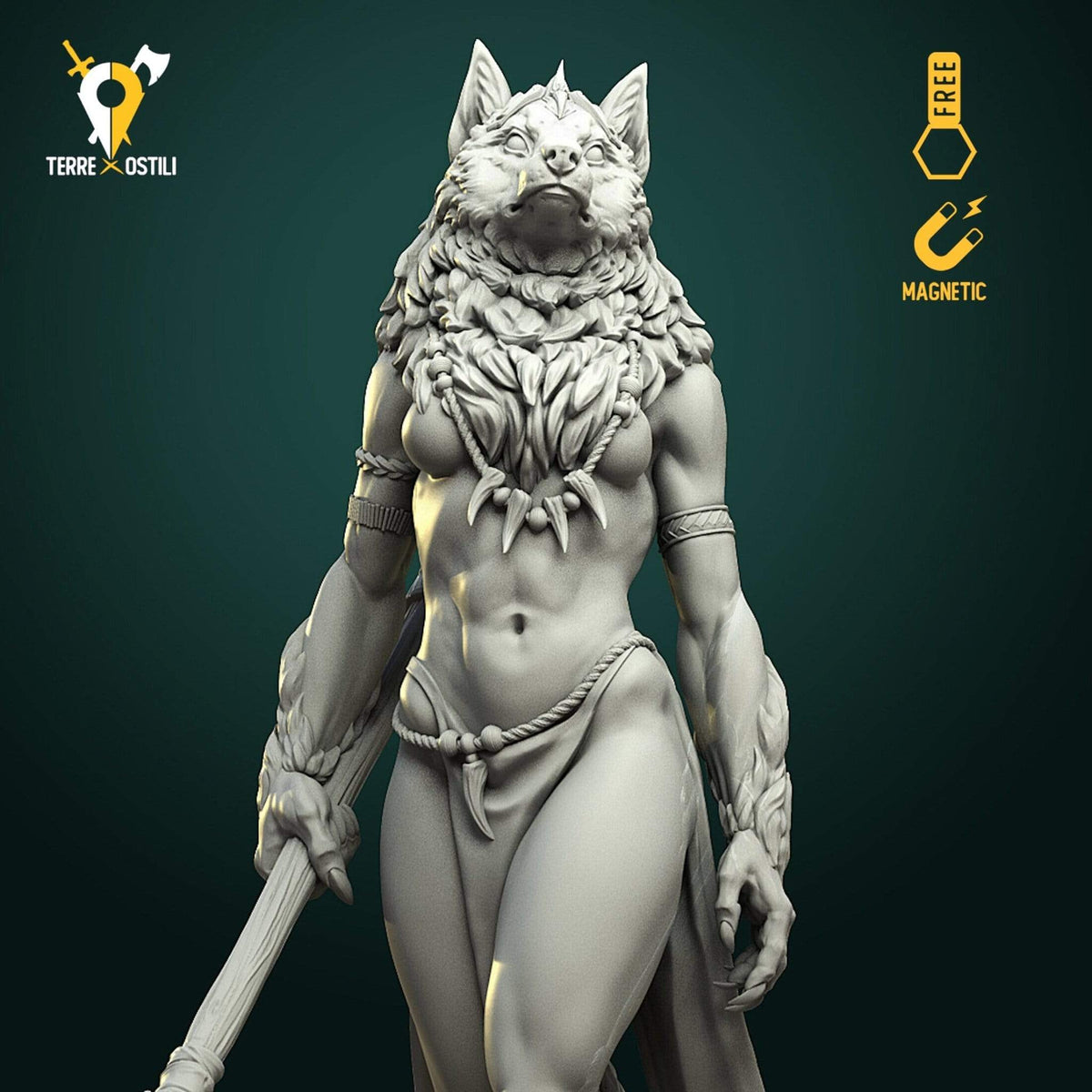 Regina lupi mannari mutaforma miniatura 3D resina