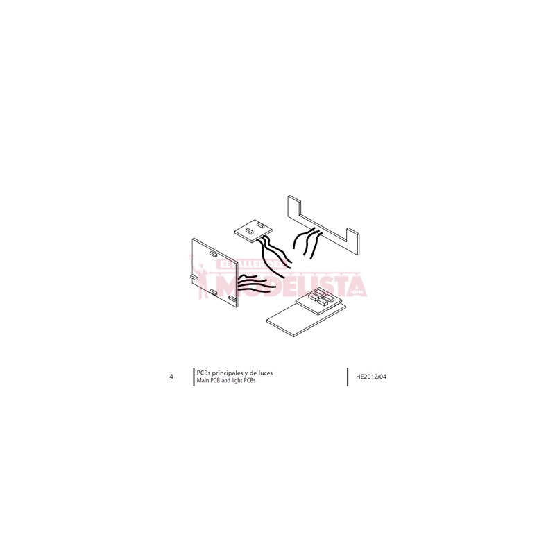 PCB principali e leggeri. RENFE 309 ELECTROTREN - Repuestos HE2012/04