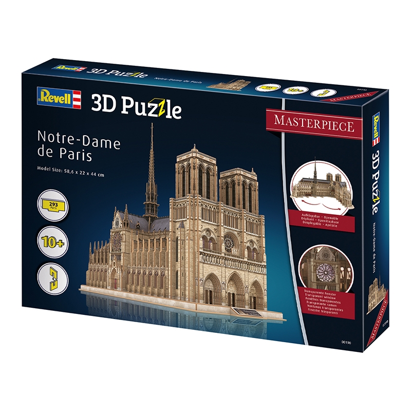 Revell 00190 Puzzle 3D Notre Dame di Parigi