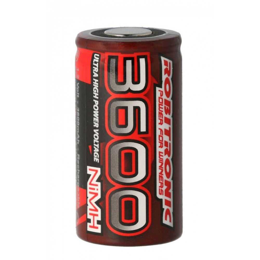 Robitronic Batteria ricaricabile SubC 1,2V 3600mAh Ni-Mh (art. EP3600)