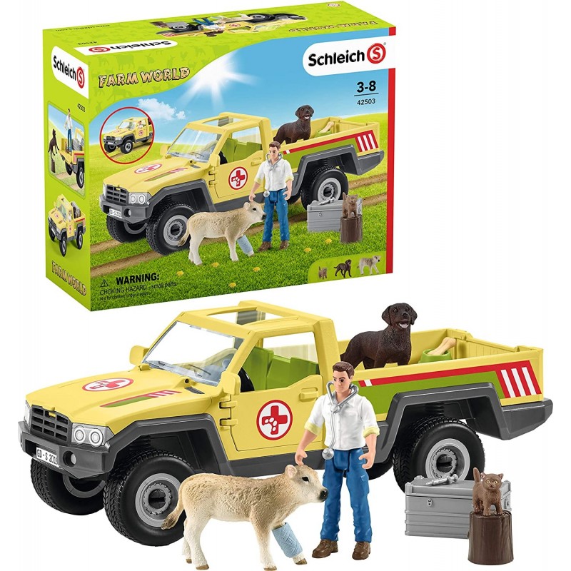 SCHLEICH FARM WORLD PICKUP DEL VETERINARIO COD. 42503 ANNI 3+
