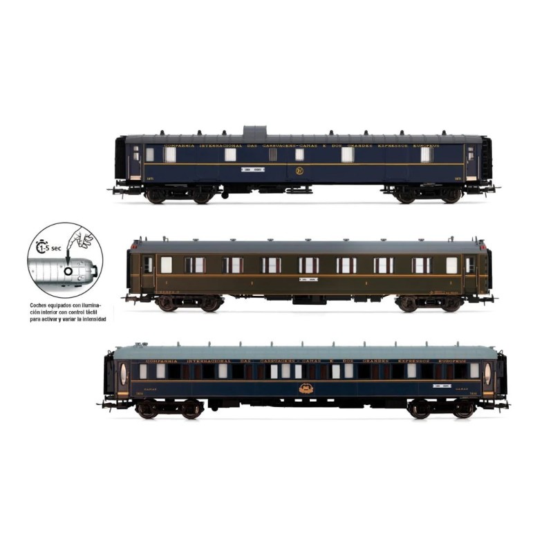Set di 3 carrozze Sud-Express, CIWL. ELECTROTREN HE4027