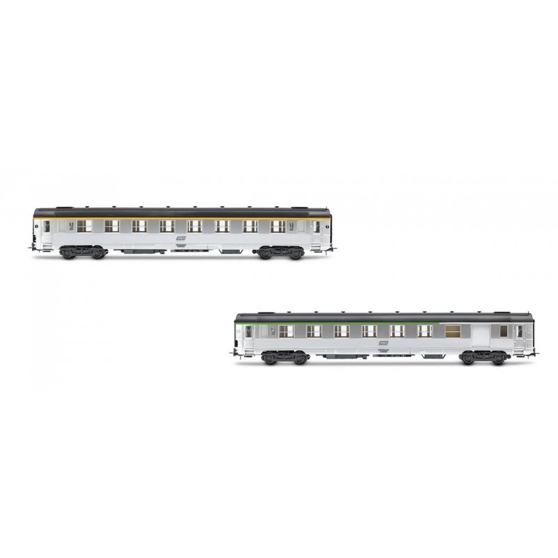 Set di 2 autovetture DEV Inox (corto), SNCF. JOUEF HJ4176