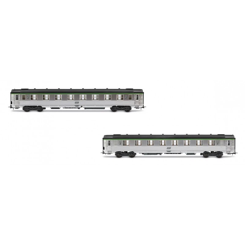 Set di 2 autovetture DEV Inox (corto), SNCF. JOUEF HJ4177