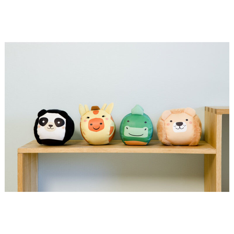 Set di 4 palline peluche Giungle Little big friends 303501