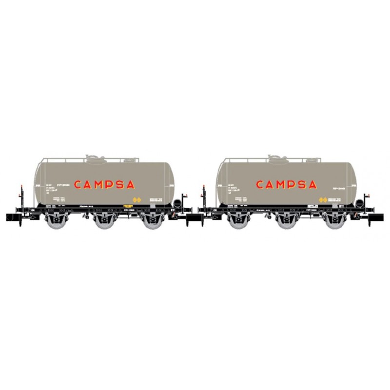 Set di due carri cisterna ''CAMPSA'', RENFE. ARNOLD HN6674
