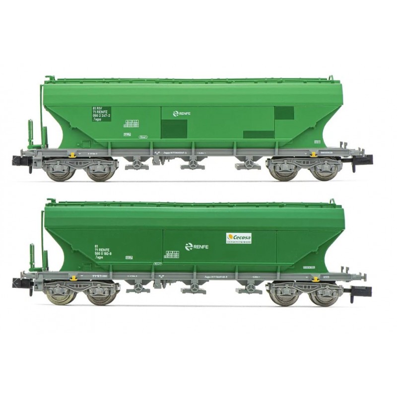 Set di due carri tramoggia TT5, RENFE. ARNOLD HN6624