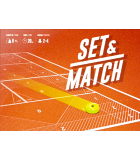 Set & Match - Gioco di Tennis Strategico per Famiglie, 2-4 Giocatori, Divertimento e Sfida per Tutte le Età!