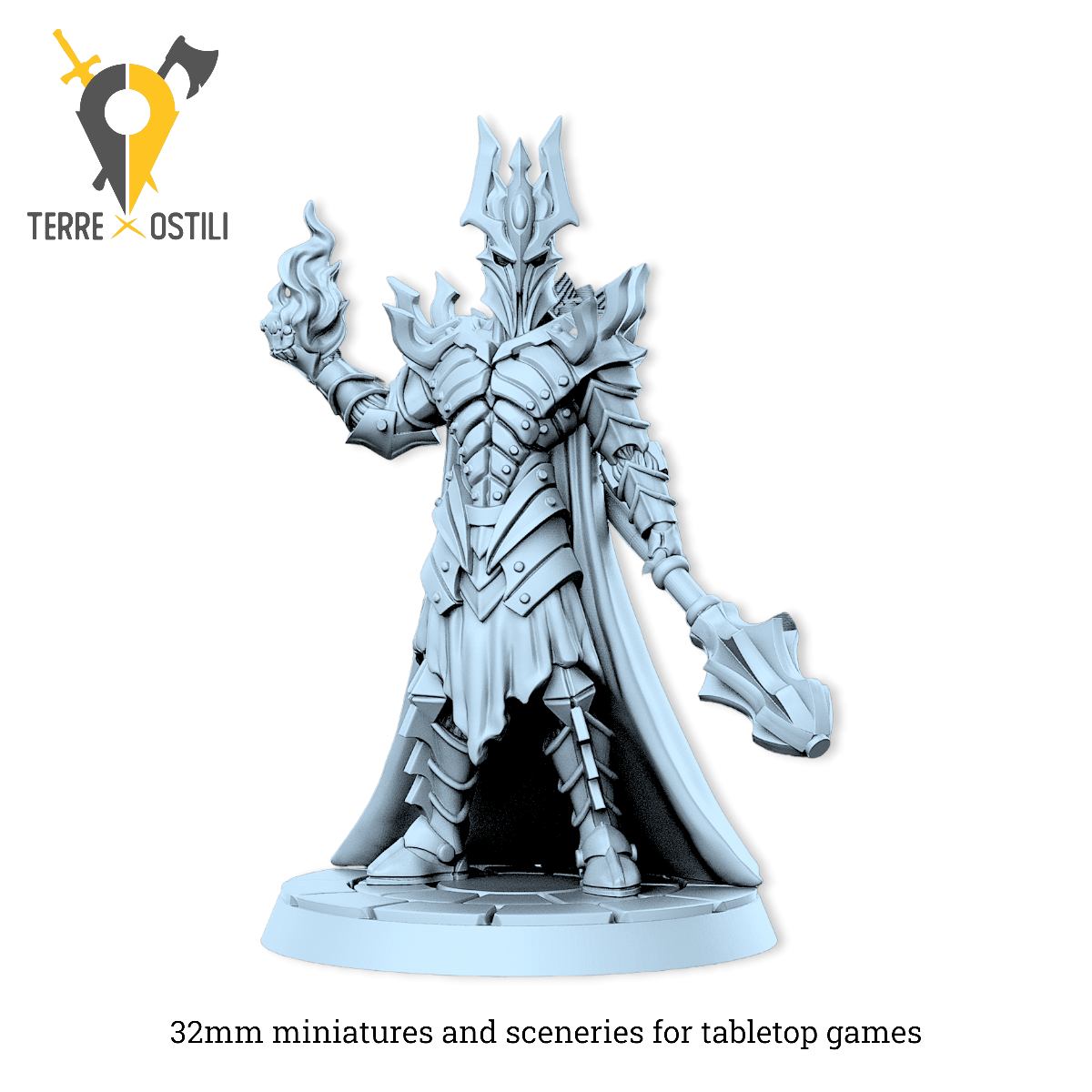 Signore dell'oscurità Sauron demone stregone armatura lotr anelli | miniatura 3D resina | Terre Ostili