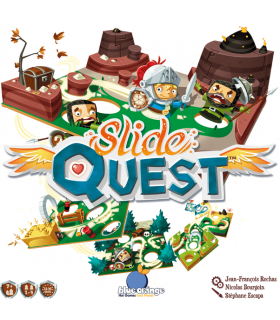 Slide Quest - Gioco da Tavolo Cooperativo per Famiglie, Avventura Medievale per 1-4 Giocatori, Età 7+, 35 Minuti di Divertiment