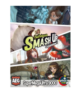 Smash Up: Espansione 1 - SuperMegaUltra 9000 | Fazioni Piante Assassine, Steampunks, Fantasmi, Cavalleria Ursina | Gioco di Cart