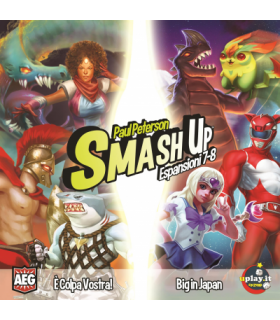 Smash Up: E' Colpa Vostra! & Big in Japan - Espansione Giochi di Carte con Squali, Supereroi, Dragoni e Godzilla, 2-4 Giocatori